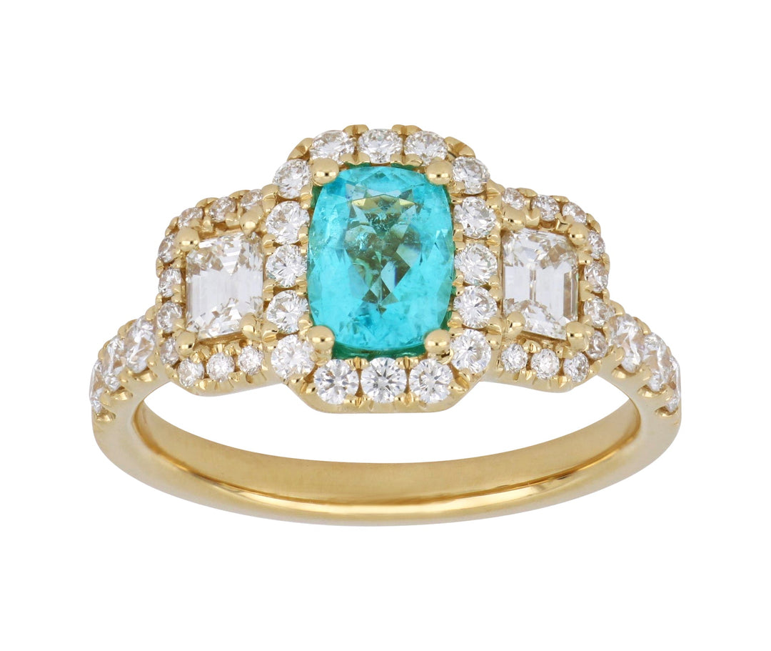 Buy Paraiba Tourmaline Ring (Paraiba Tourmaline cts. White Diamond 1.10 cts.) at Kay's Fine Jewelry