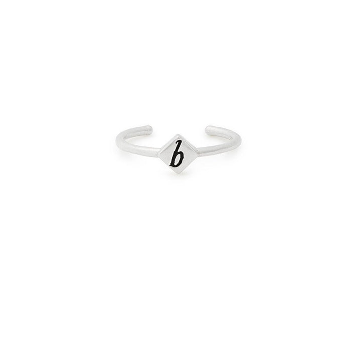 ALEX AND ANI Initial B Adjustable Ring