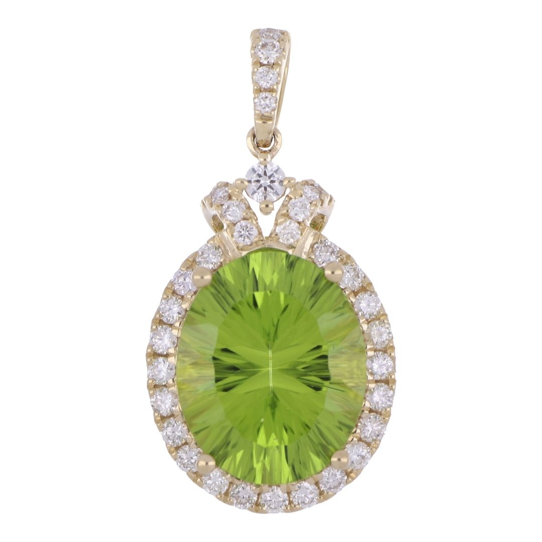 Buy Peridot Pendant (Peridot 5.51 cts. White Diamond 0.53 cts.) at Kay's Fine Jewelry