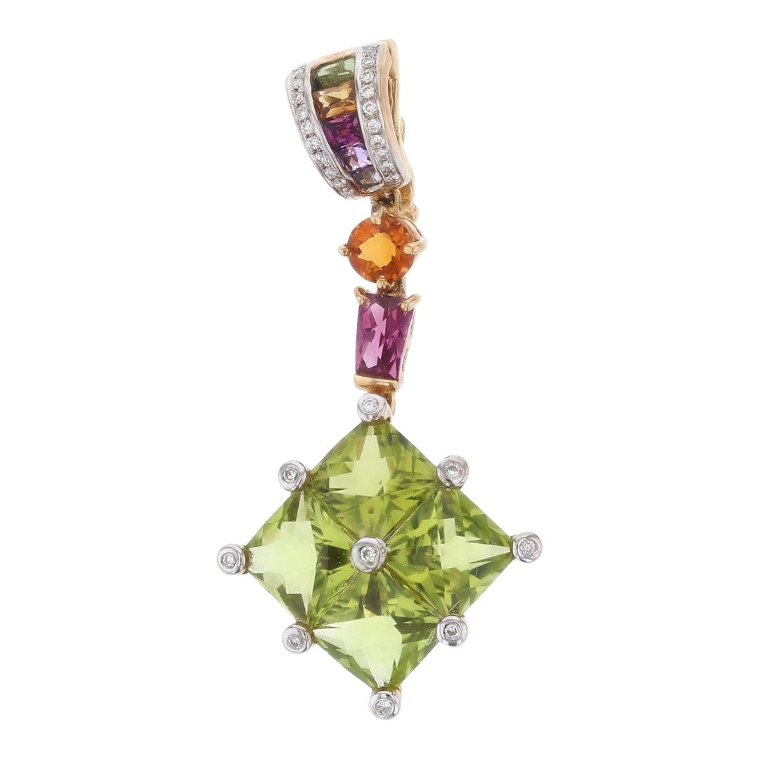 Buy Peridot Pendant (Peridot 7.05 cts. Color Stones 1.35 cts.) at Kay's Fine Jewelry