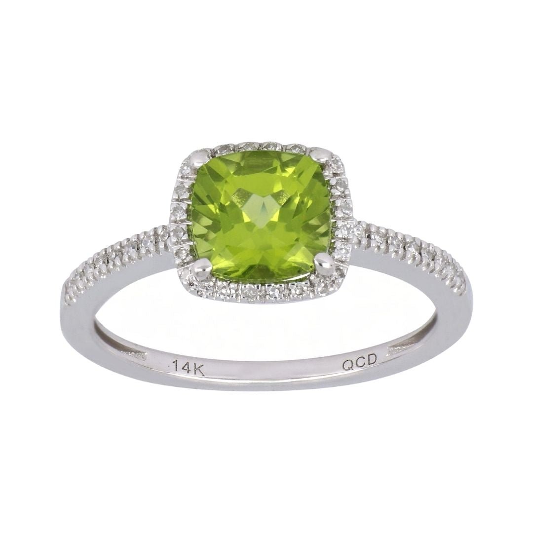 Buy Peridot Ring (Peridot 1.55 cts. White Diamond 0.13 cts.) at Kay's Fine Jewelry