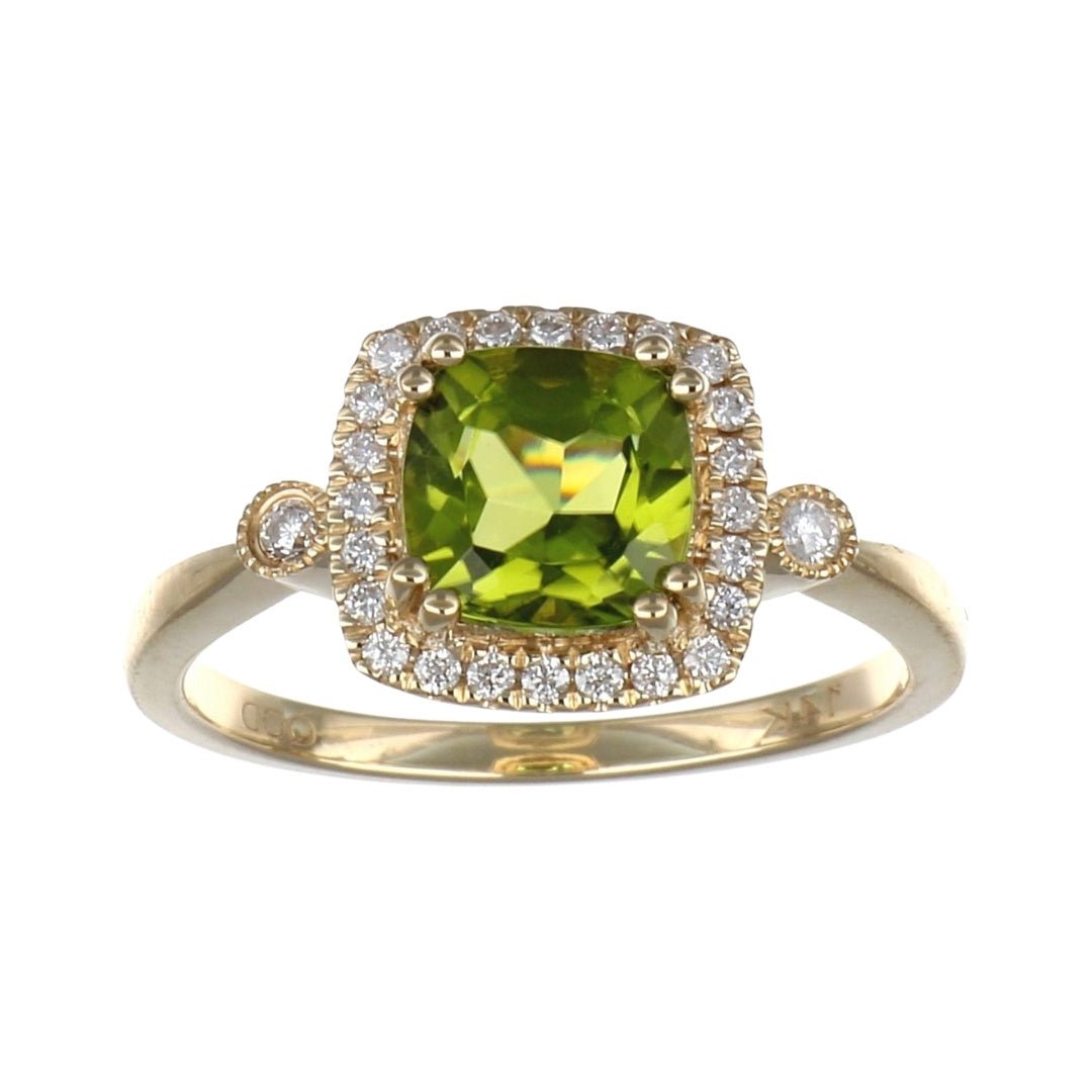 Buy Peridot Ring (Peridot 1.66 cts. White Diamond 0.18 cts.) at Kay's Fine Jewelry