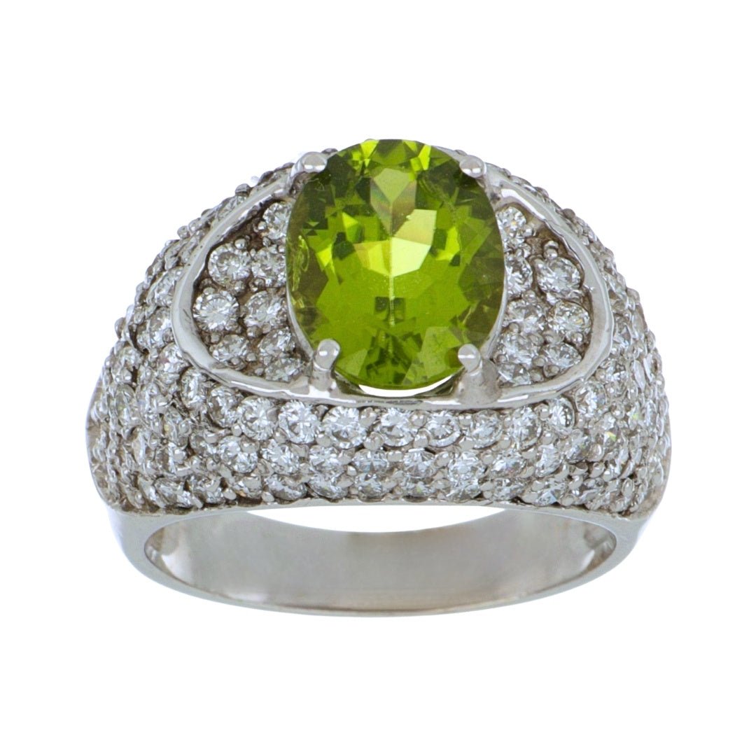 Buy Peridot Ring (Peridot 2.05 cts. White Diamond 2.2 cts.) at Kay's Fine Jewelry