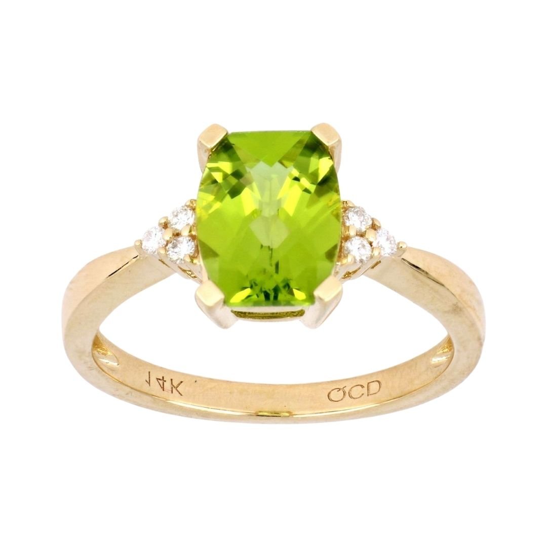 Buy Peridot Ring (Peridot 2.19 cts. White Diamond 0.08 cts.) at Kay's Fine Jewelry
