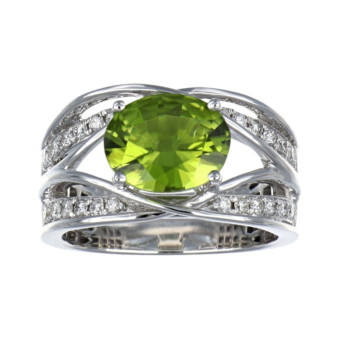 Buy Peridot Ring (Peridot 2.45 cts. White Diamond 0.31 cts.) at Kay's Fine Jewelry