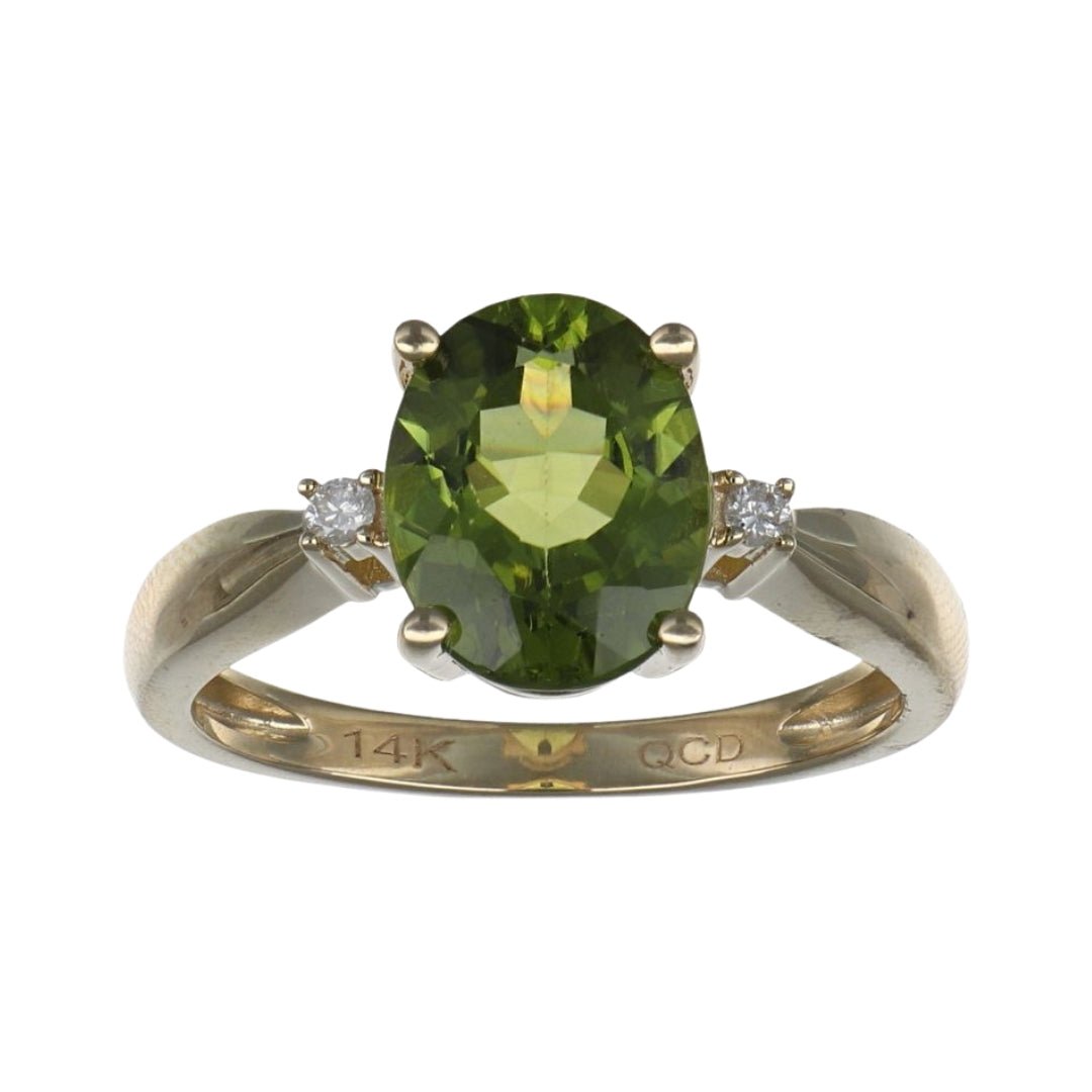 Buy Peridot Ring (Peridot 2.58 cts. White Diamond 0.04 cts.) at Kay's Fine Jewelry