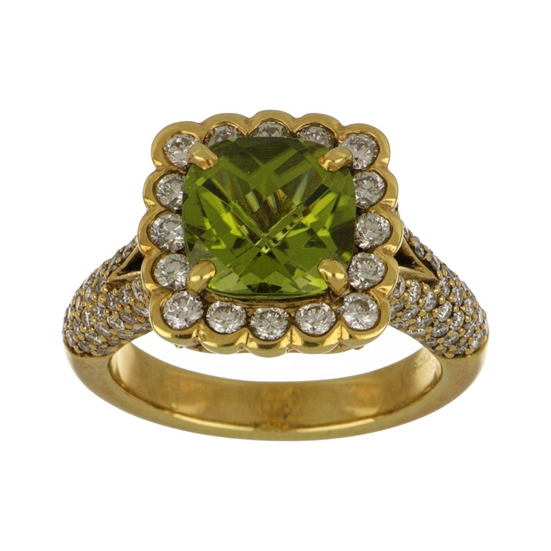 Buy Peridot Ring (Peridot 3.72 cts. White Diamond 1.7 cts.) at Kay's Fine Jewelry