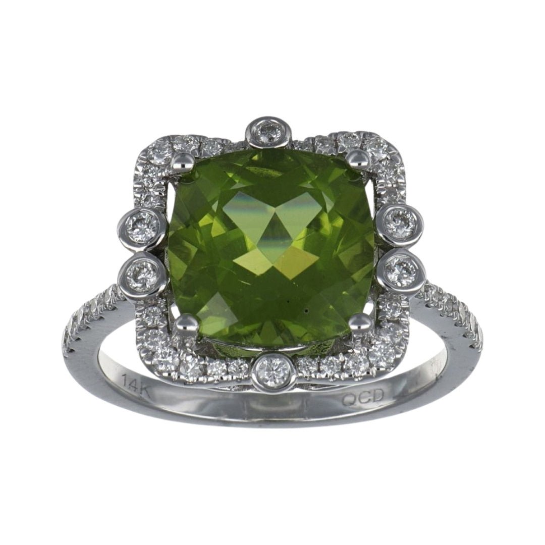 Buy Peridot Ring (Peridot 4.43 cts. White Diamond 0.41 cts.) at Kay's Fine Jewelry