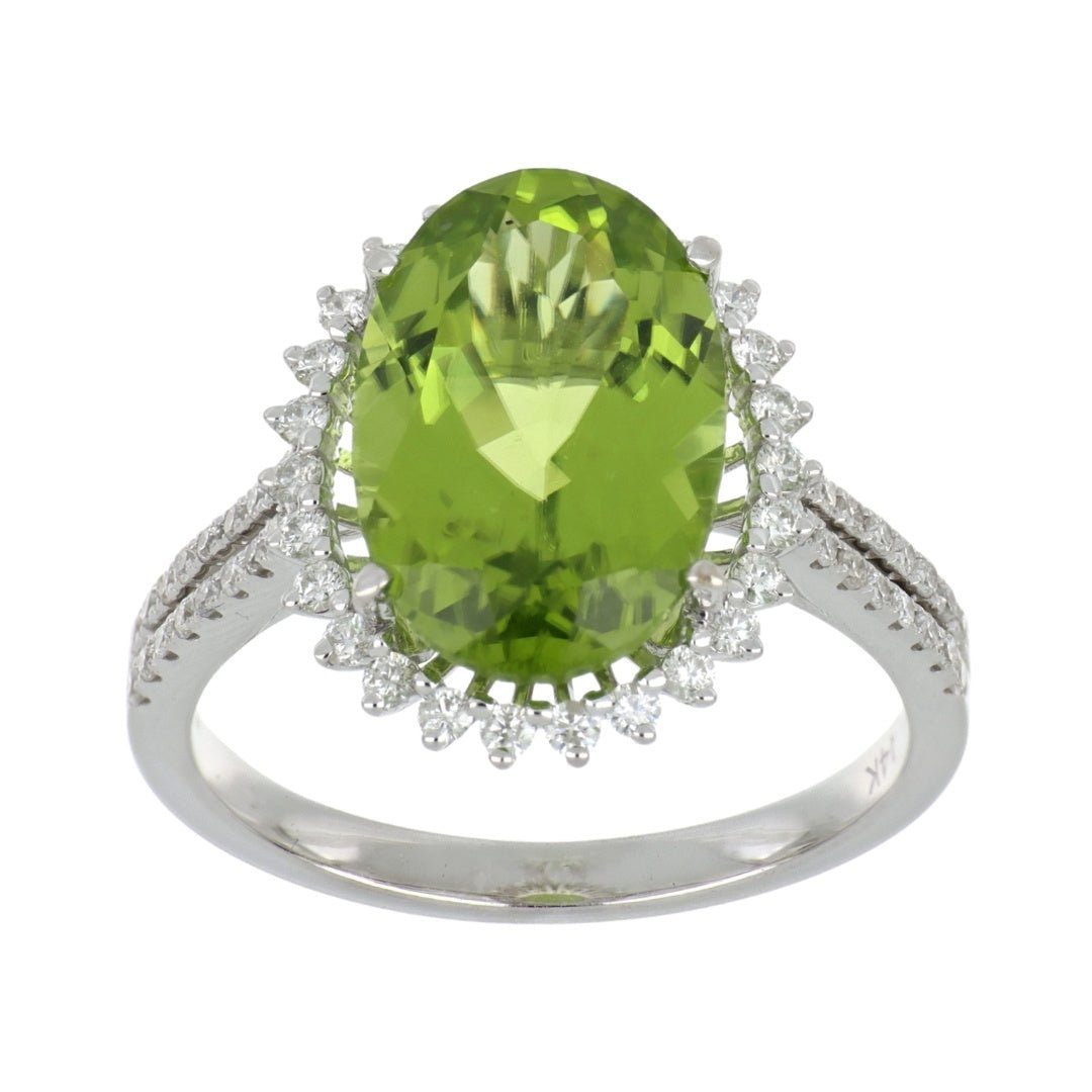 Buy Peridot Ring (Peridot 5.27 cts. White Diamond 0.44 cts.) at Kay's Fine Jewelry