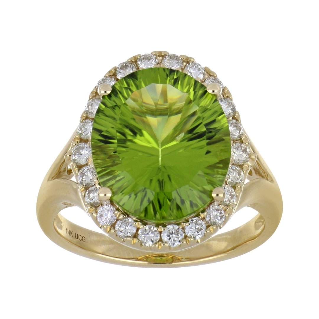 Buy Peridot Ring (Peridot 7.21 cts. White Diamond 0.56 cts.) at Kay's Fine Jewelry
