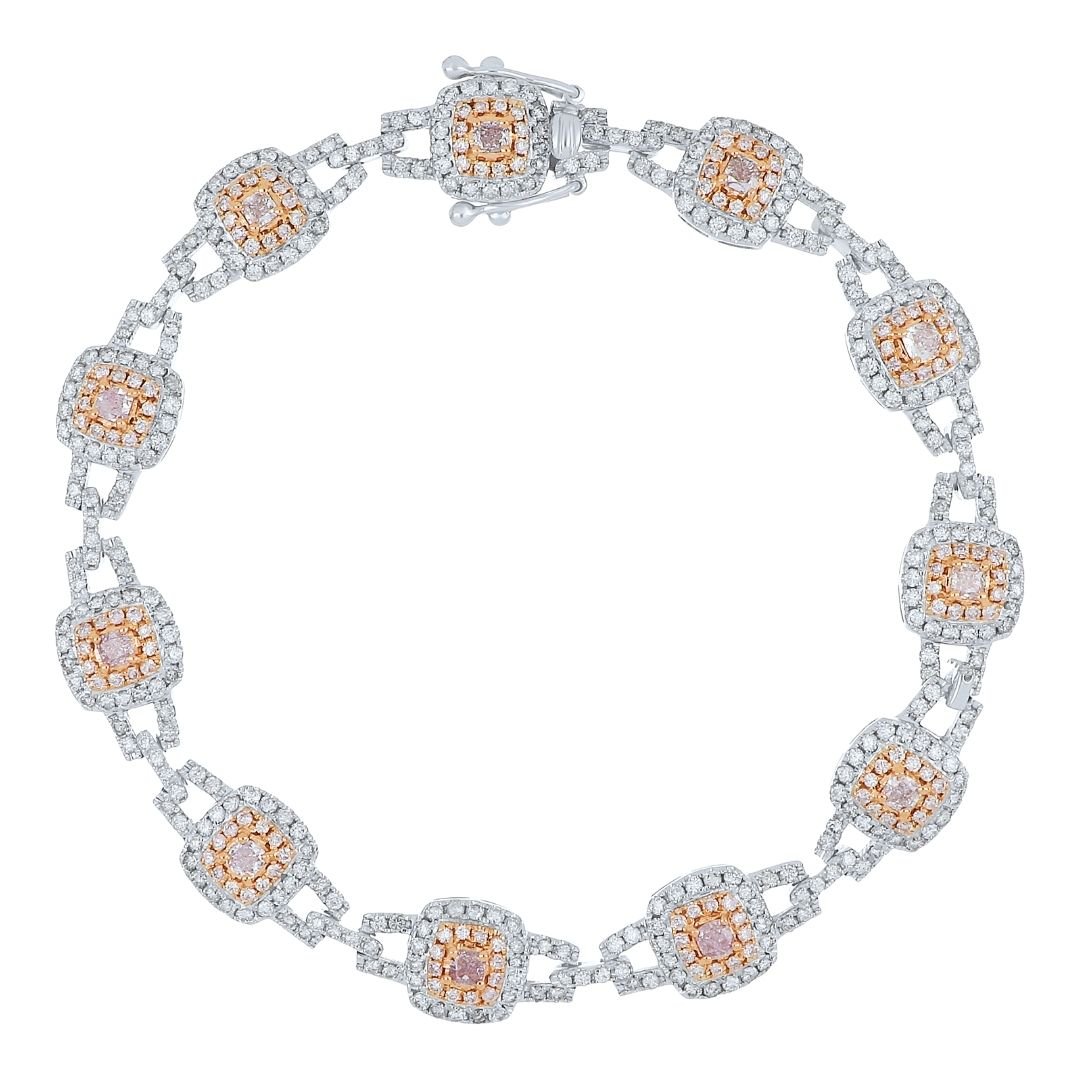 Buy Pink Diamond Bracelet (Pink Diamond 1.01 cts. Pink Diamond 0.82 cts. White Diamond 3.13 cts.) at Kay's Fine Jewelry