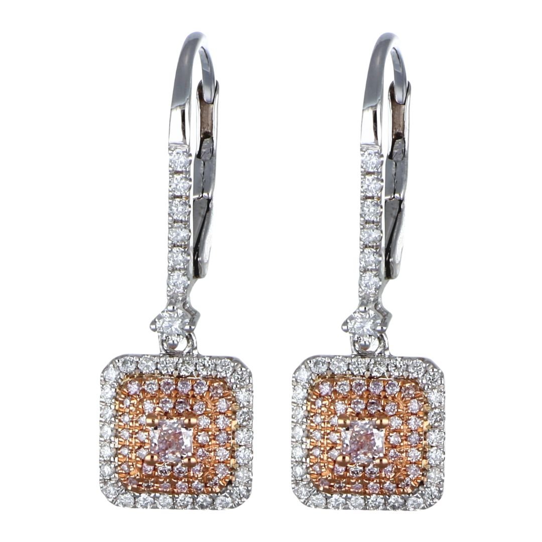 Buy Pink Diamond Earrings (Pink Diamond 0.15 cts. Pink Diamond 0.17 cts. White Diamond 0.42 cts.) at Kay's Fine Jewelry