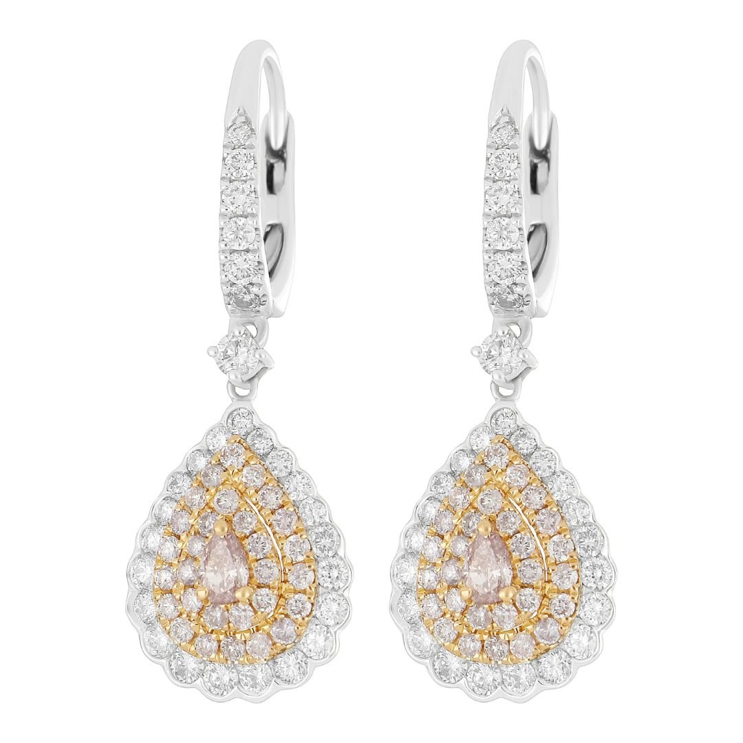 Buy Pink Diamond Earrings (Pink Diamond 0.21 cts. Pink Diamond 0.43 cts. White Diamond 0.76 cts.) at Kay's Fine Jewelry