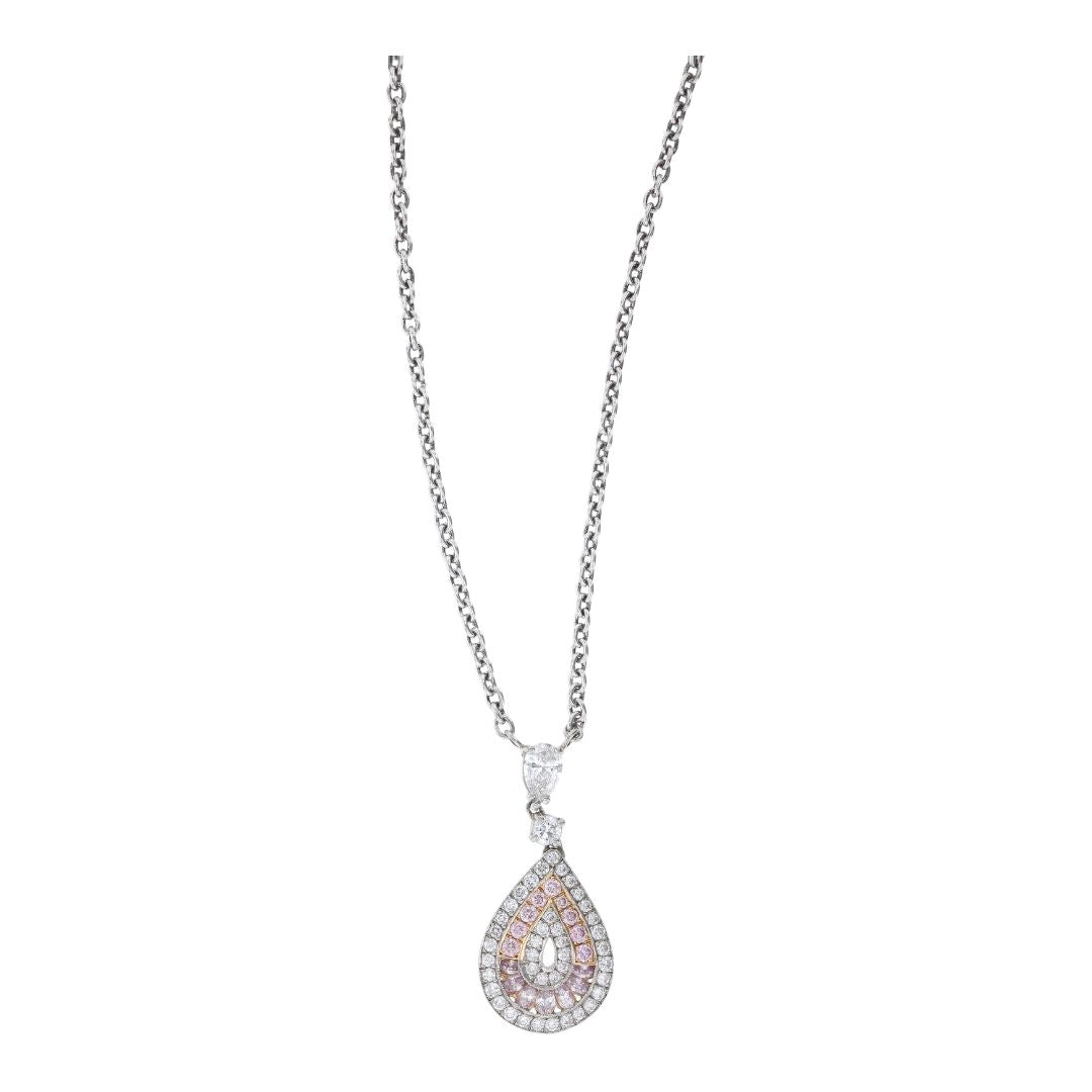 Buy Pink Diamond Necklace (Pink Diamond 0.52 cts. White Diamond 0.6 cts. White Diamond 0.37 cts.) at Kay's Fine Jewelry