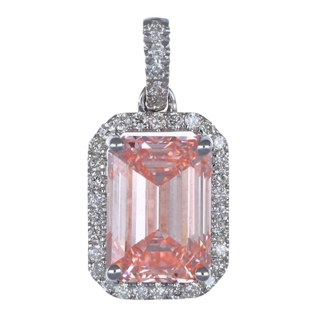 Buy Pink Diamond Pendant (Lab Grown Pink Diamond 3.03 cts. White Diamond 0.21 cts.) at Kay's Fine Jewelry