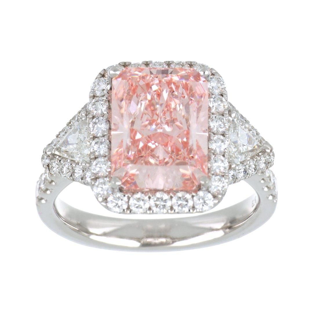 Buy Pink Diamond Ring (Lab Grown Pink Diamond 4.01 cts. White Diamond 0.32 cts. White Diamond 0.79 cts.) at Kay's Fine Jewelry