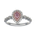 Pink Diamond Ring (Pink Diamond 0.18 cts. FBP SI2 White Diamond 0.25 cts.) Not Net