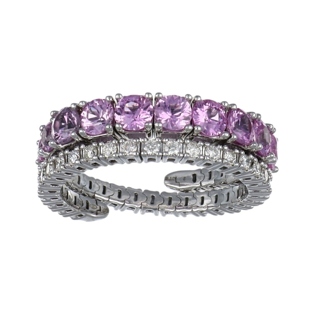 Buy Pink Sapphire Flexi Ring (Pink Sapphire 1.92 cts. White Diamond 0.56 cts.) at Kay's Fine Jewelry