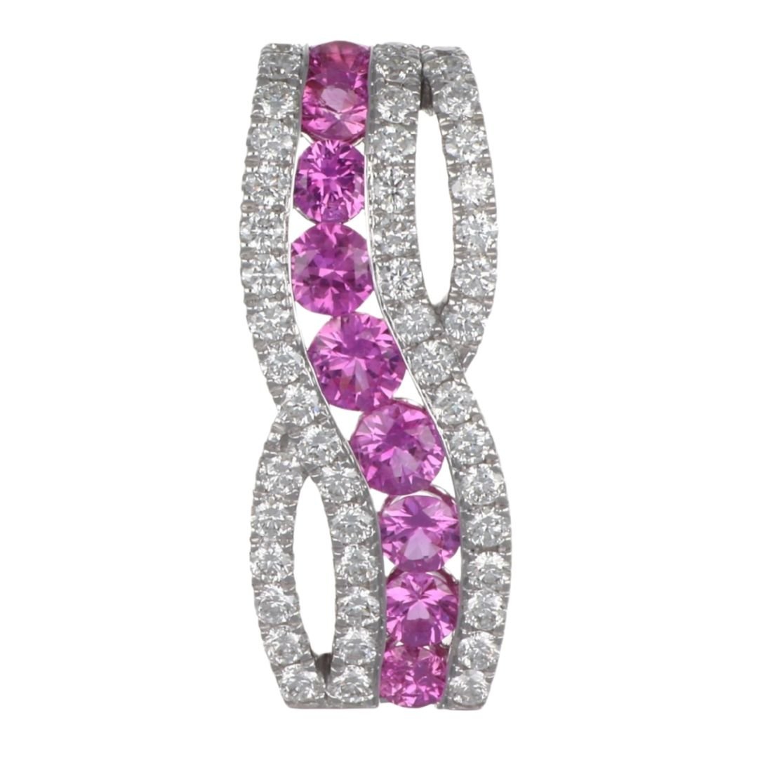 Buy Pink Sapphire Pendant (Pink Sapphire 1.12 cts. White Diamond 0.67 cts.) at Kay's Fine Jewelry