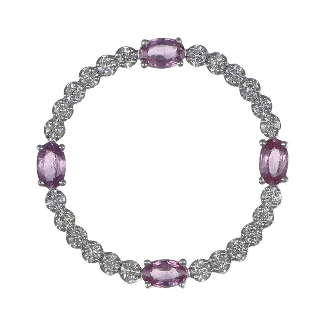 Buy Pink Sapphire Pendant (Pink Sapphire 1.18 cts. White Diamond 0.66 cts. ) at Kay's Fine Jewelry