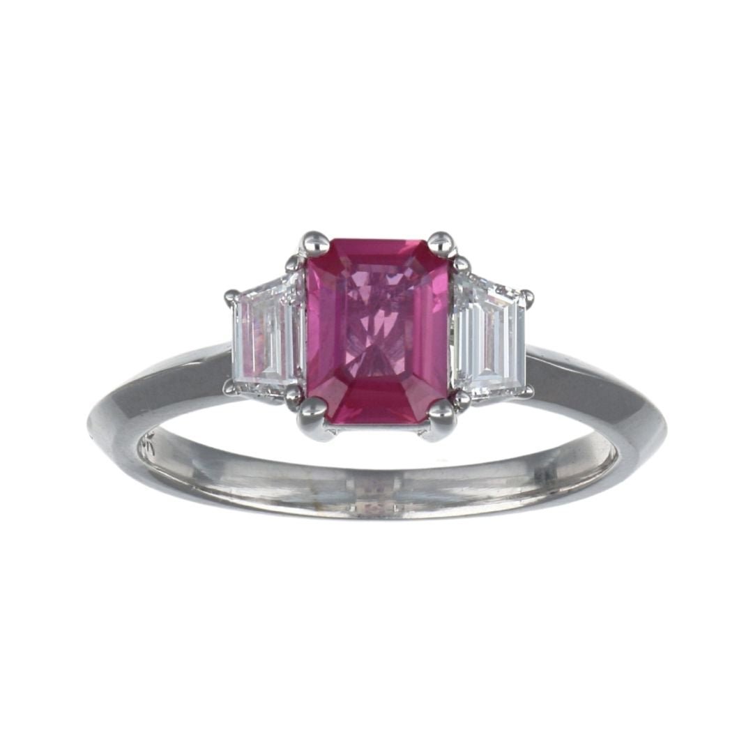 Buy Pink Sapphire Ring (Pink Sapphire 1.03 cts. White Diamond 0.41 cts.) at Kay's Fine Jewelry