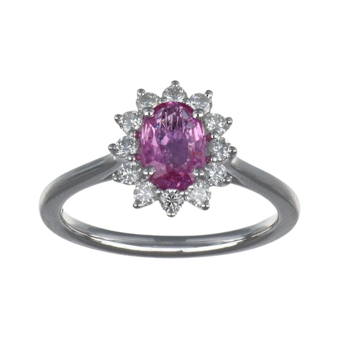 Buy Pink Sapphire Ring (Pink Sapphire 1.06 cts. White Diamond 0.36 cts.) at Kay's Fine Jewelry