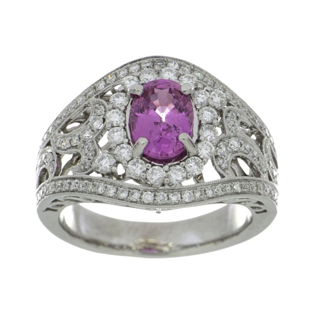 Buy Pink Sapphire Ring (Pink Sapphire 1.60 cts. White Diamond 0.95 cts.) at Kay's Fine Jewelry