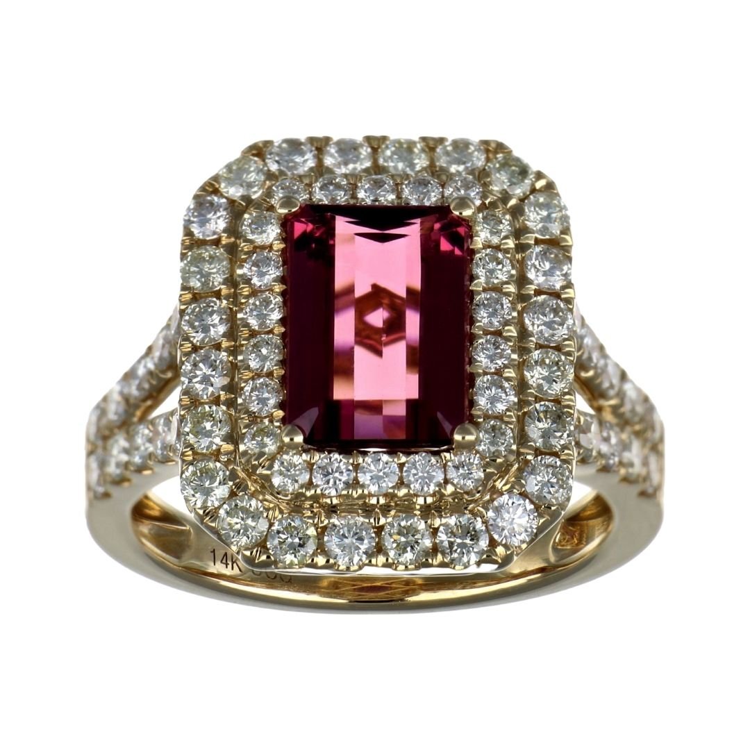 Buy Pink Tourmaline Ring (Pink Tourmaline 1.91 cts. White Diamond 1.33 cts.) at Kay's Fine Jewelry
