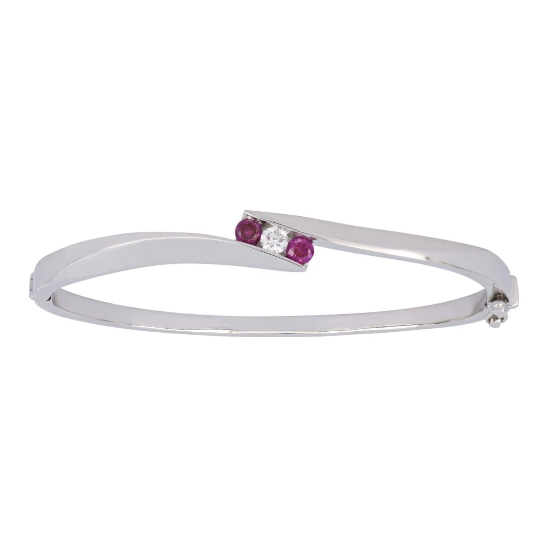 Buy Purple Diamond Bangle (Purple Diamond 0.36 cts. White Diamond 0.19 cts.) at Kay's Fine Jewelry