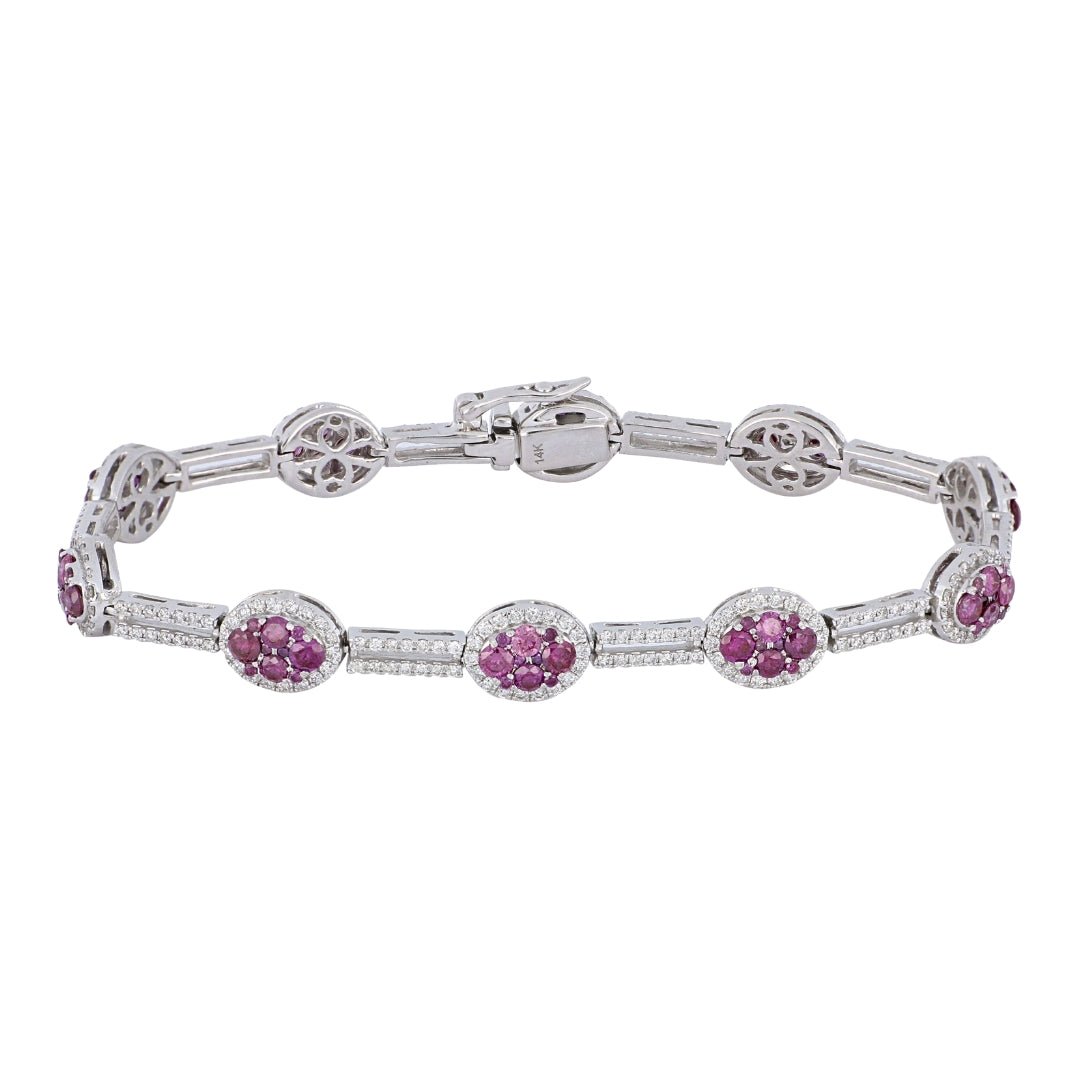 Purple Diamond Bracelet (Purple Diamond 2.97 cts. White Diamond 1.84 cts.) Not Net