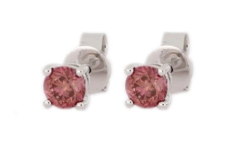 Purple Diamond Earrings (Purple Diamond 0.98 cts.) Not Net
