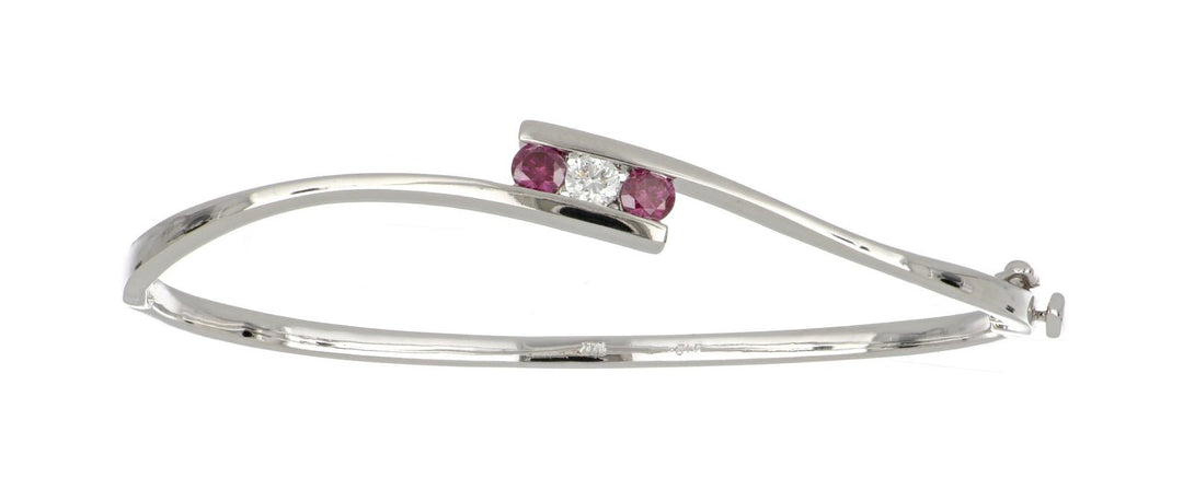 Buy Purple Diamond Ladies Bangle (Purple Diamond 0.35 cts. White Diamond 0.16 cts.) at Kay's Fine Jewelry