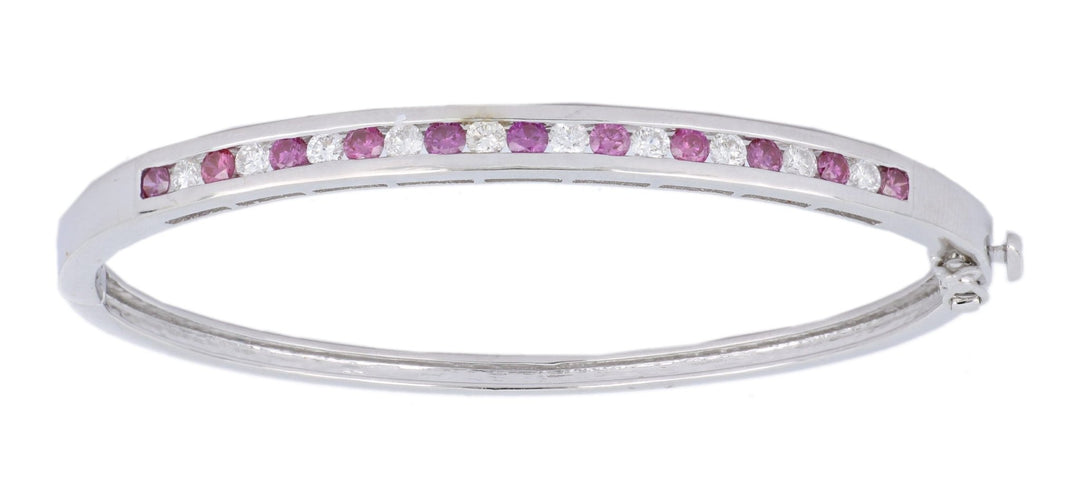 Purple Diamond Ladies Bangles (Purple Diamond 0.79 cts. White Diamond 0.68 cts.) Not Net