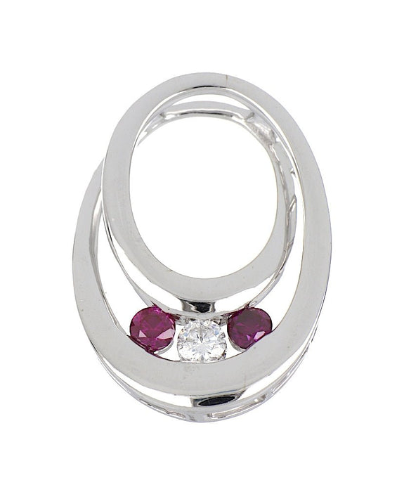 Purple Diamond Ladies Pendant (Purple Diamond 0.33 cts. White Diamond 0.17 cts.) Not Net