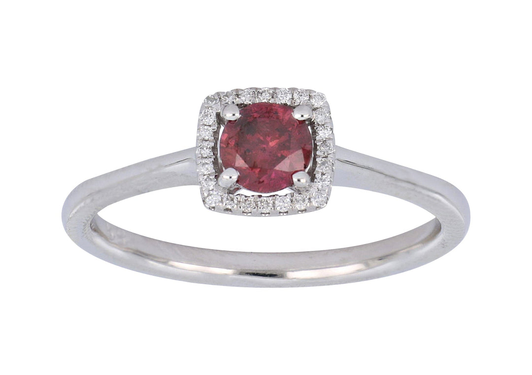 Purple Diamond Ladies Ring (Purple Diamond 0.38 cts. White Diamond 0.06 cts.) Not Net