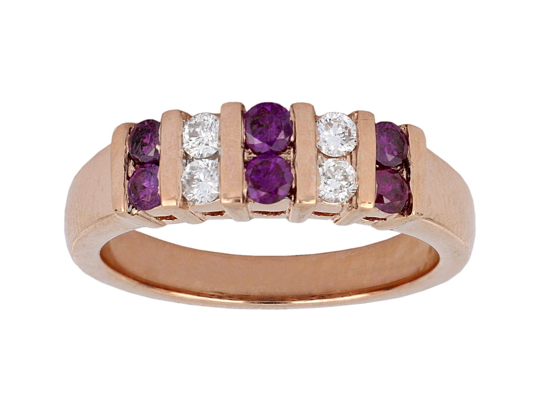 Purple Diamond Ladies Ring (Purple Diamond 0.47 cts. White Diamond 0.27 cts.) Not Net