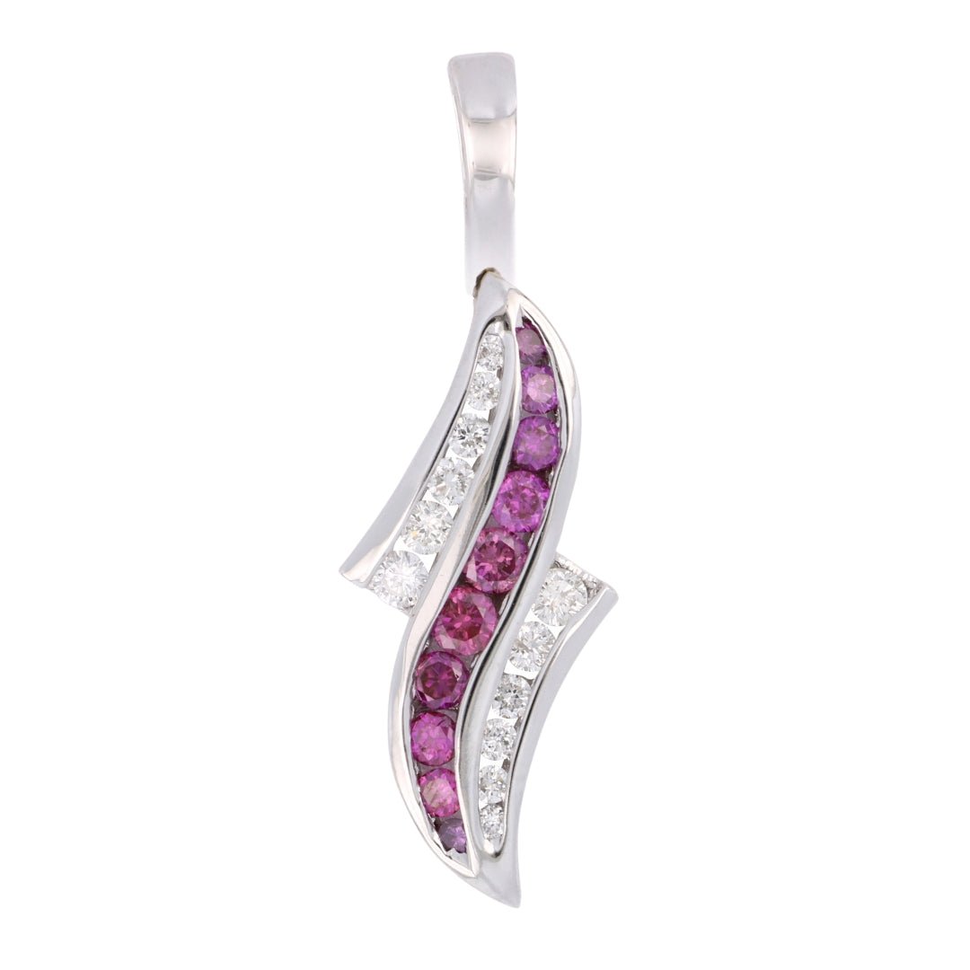 Purple Diamond Pendant (Purple Diamond 0.37 cts. White Diamond 0.26 cts.) Not Net