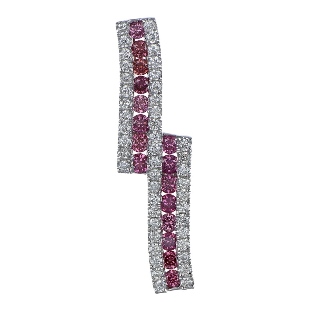 Purple Diamond Pendant (Purple Diamond 0.53 cts. White Diamond 0.41 cts.) Not Net