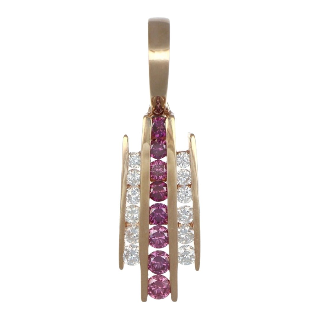 Purple Diamond Pendant (Purple Diamond 0.55 cts. White Diamond 0.48 cts.) Not Net