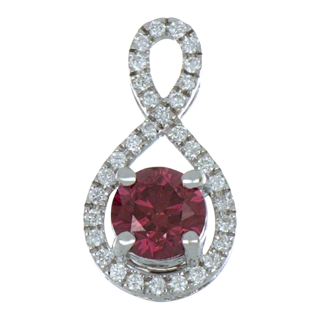 Purple Diamond Pendant (Purple Diamond 0.99 cts. White Diamond 0.19 cts.) Not Net
