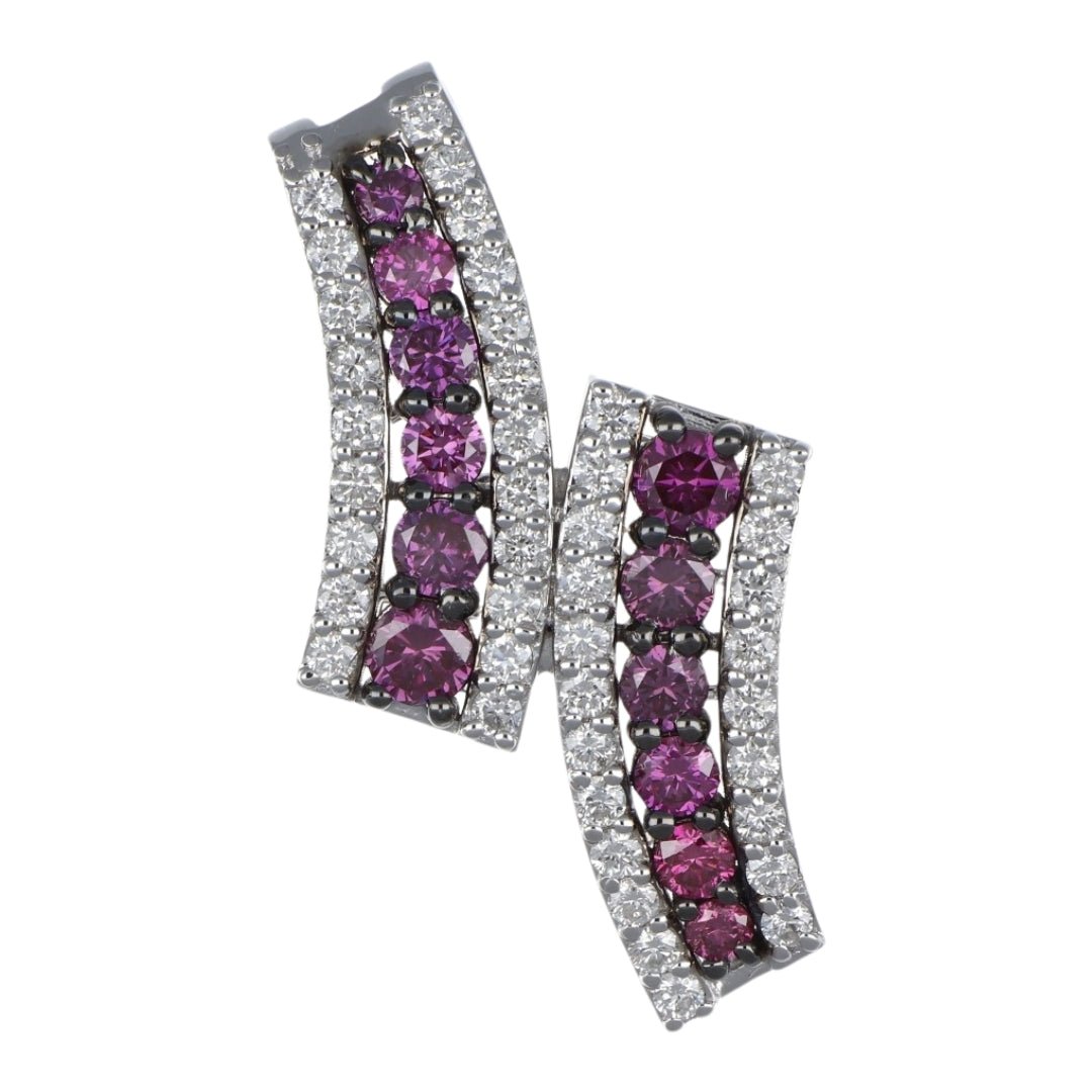 Purple Diamond Pendant (Purple Diamond 1.22 cts. White Diamond 0.89 cts.) Not Net