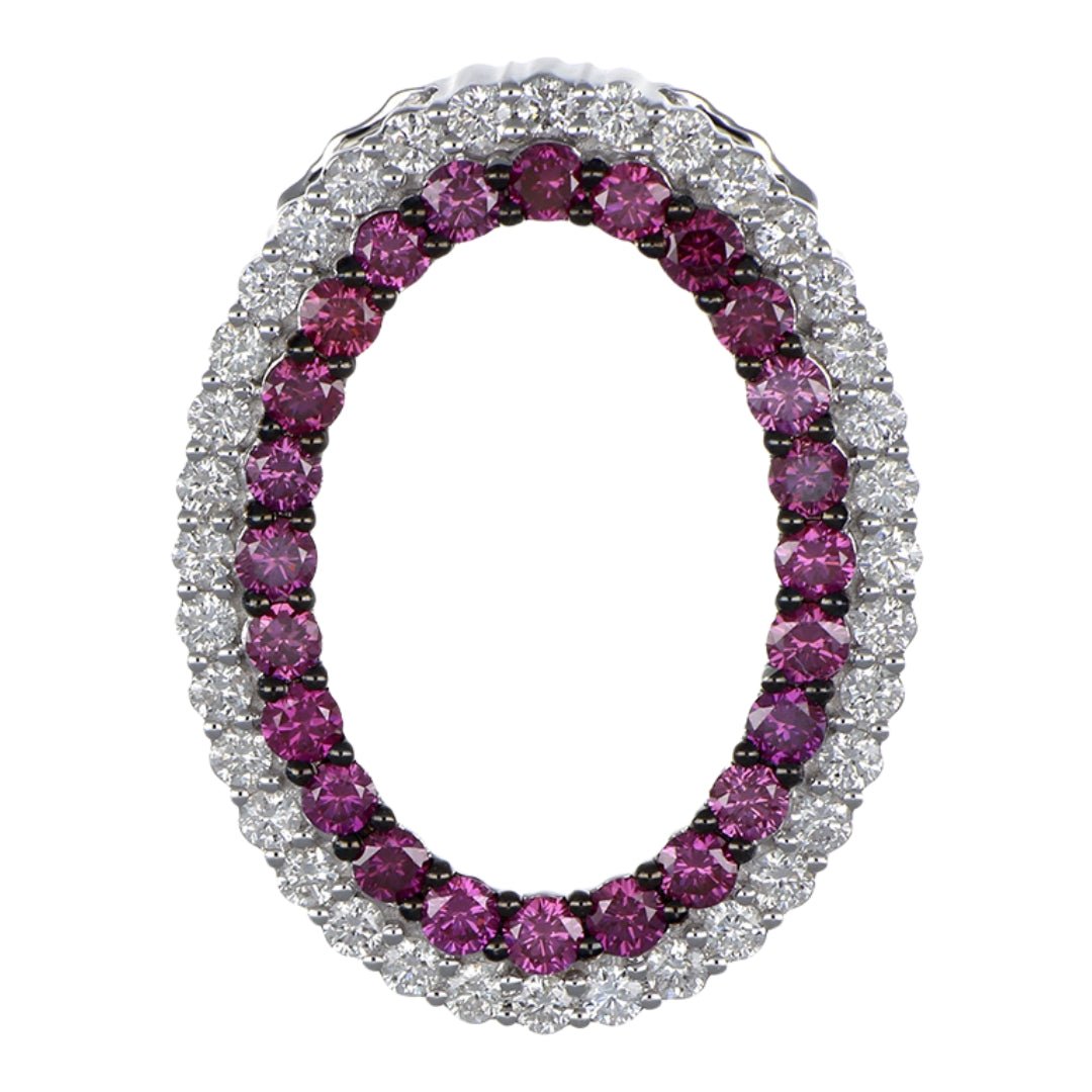 Purple Diamond Pendant (Purple Diamond 1.34 cts. White Diamond 0.93 cts.) Not Net