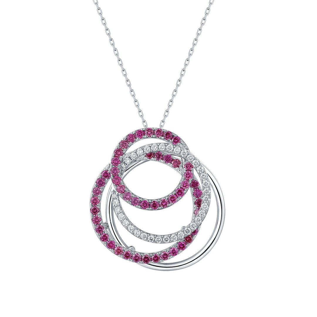 Purple Diamond Pendant (Purple Diamond 1.74 cts. White Diamond 0.56 cts.) Not Net