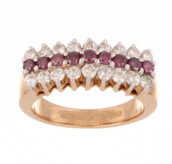 Purple Diamond Ring (Purple Diamond 0.43 cts. White Diamond 0.83 cts.) Not Net