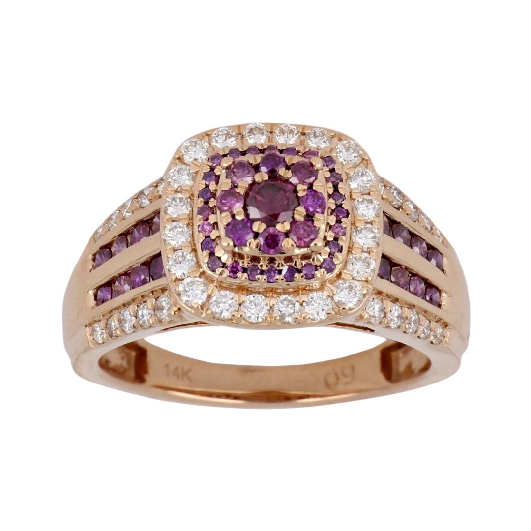 Buy Purple Diamond Ring (Purple Diamond 0.56 cts. White Diamond 0.45 cts.) at Kay's Fine Jewelry