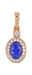 Purple Sapphire Ladies Pendant (Purple Sapphire 1.1 cts. White Diamond 0.17 cts.) Not Net