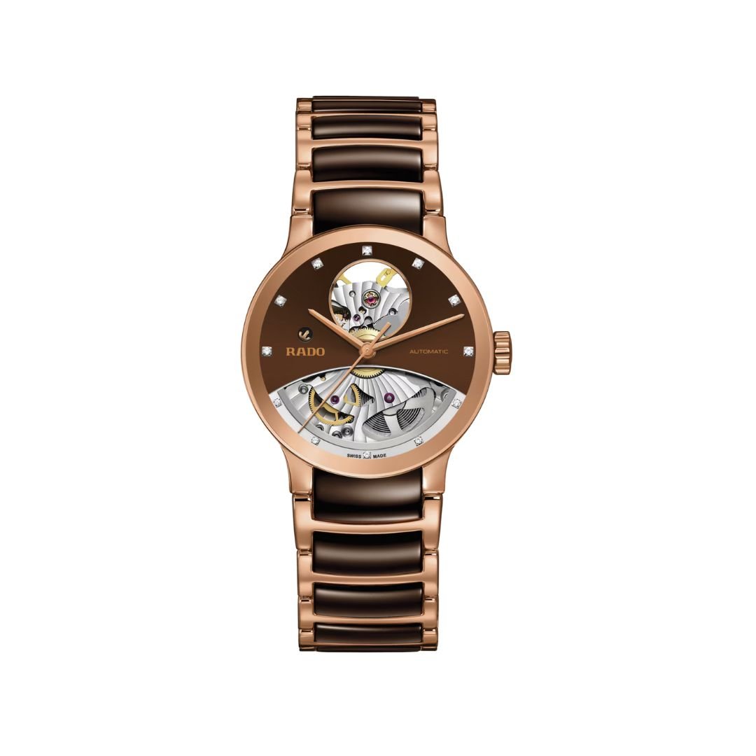 Rado Ladies Watch Centrix Automatic Diamonds Open Heart (Centrix 33.0 mm) Not Net