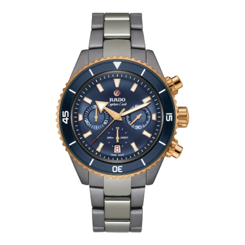 RADO Men's Watch (Captain Cook High-Tech Ceramic Chronograph 43.0