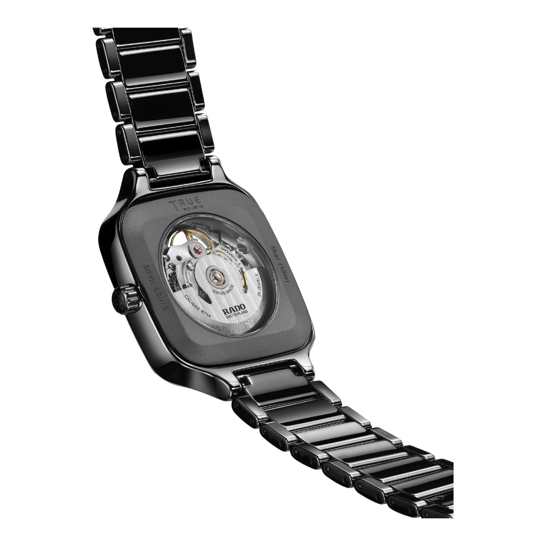 Buy RADO Unisex Watch (True Square Automatic Skeleton Diamonds 38.0 mm) at Kay&