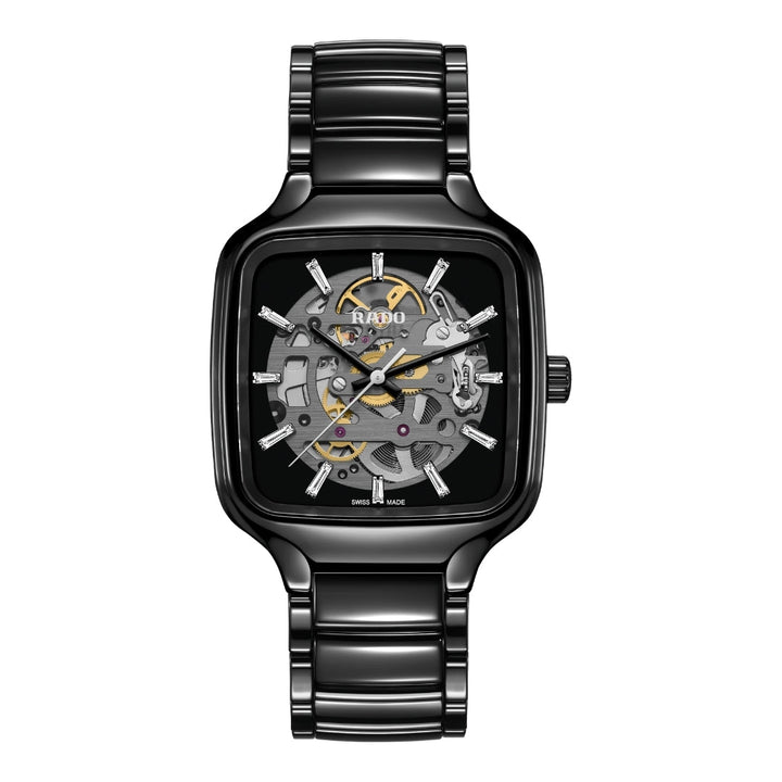 Buy RADO Unisex Watch (True Square Automatic Skeleton Diamonds 38.0 mm) at Kay&
